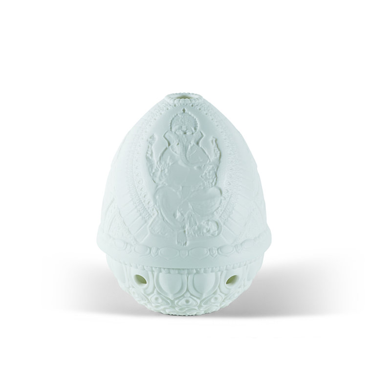 Lord Ganesha Ceramic Lithophane Votive Light