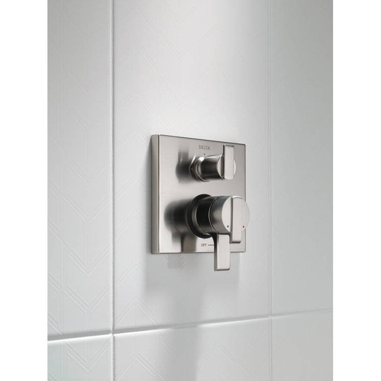 Stainless Steel Modern Lever Shower Trim Kit