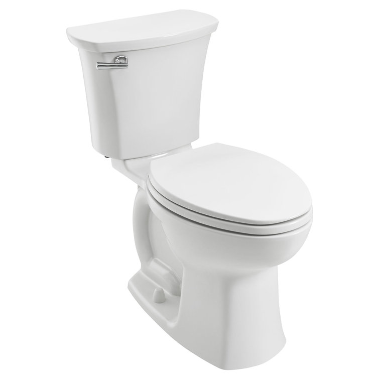 White Elongated Two-Piece High Efficiency Toilet