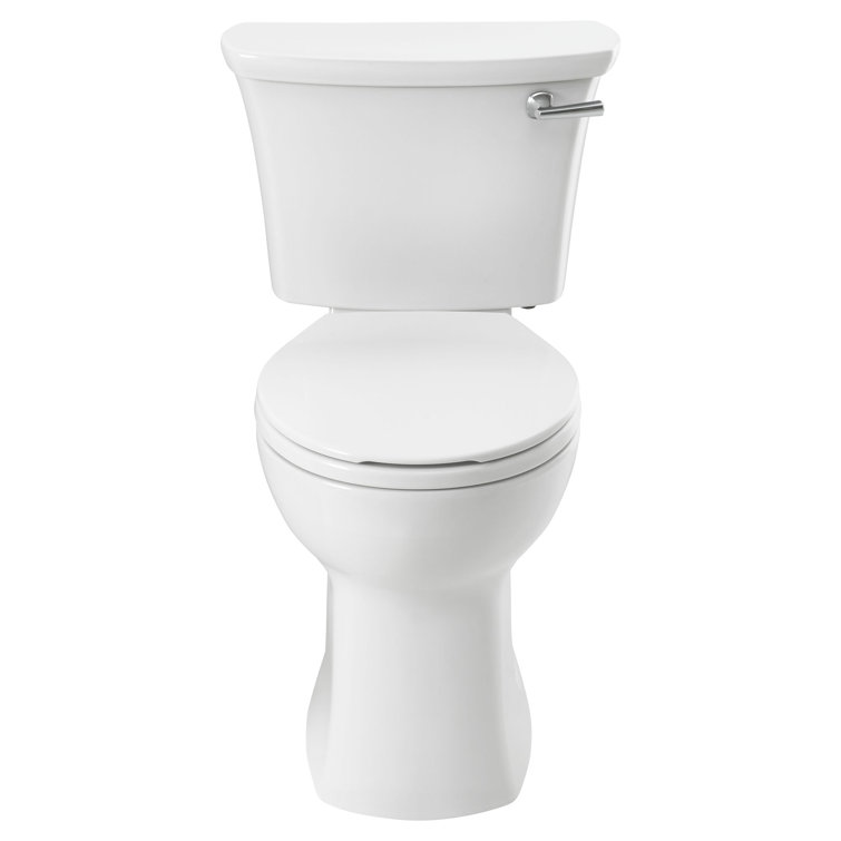 White Round Two Piece High Efficiency Toilet