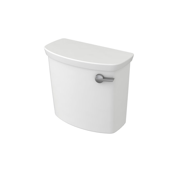 White Dual Flush Wall Mounted Toilet Tank with Right-Hand Lever