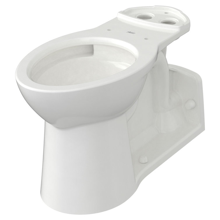 Yorkville White Elongated Floor-Mount Toilet Bowl with EverClean Surface