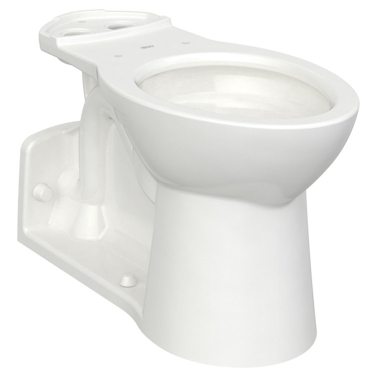 Yorkville White Elongated Floor-Mount Toilet Bowl with EverClean Surface