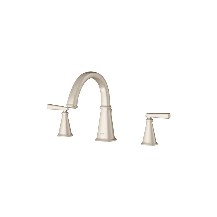 Brushed Nickel Double Handle Deck Mount Roman Tub Faucet