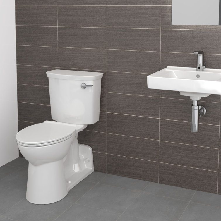 White Elongated Two-Piece High Efficiency Toilet