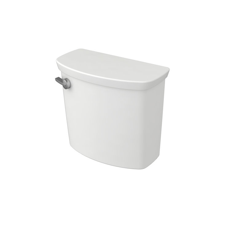White Dual Flush Elongated Wall Mounted Toilet Tank