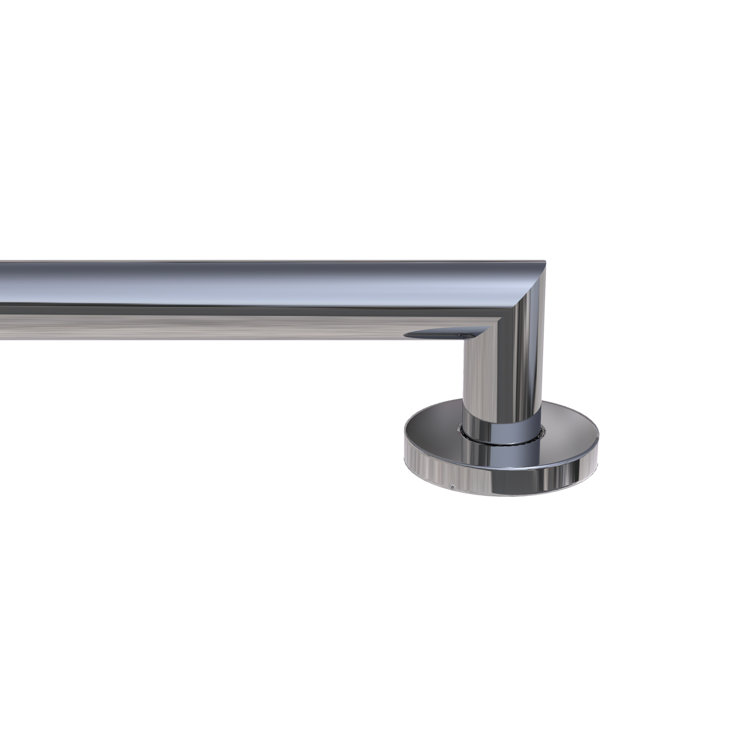 Polished Chrome Stainless Steel 24-inch Architectural Grab Bar