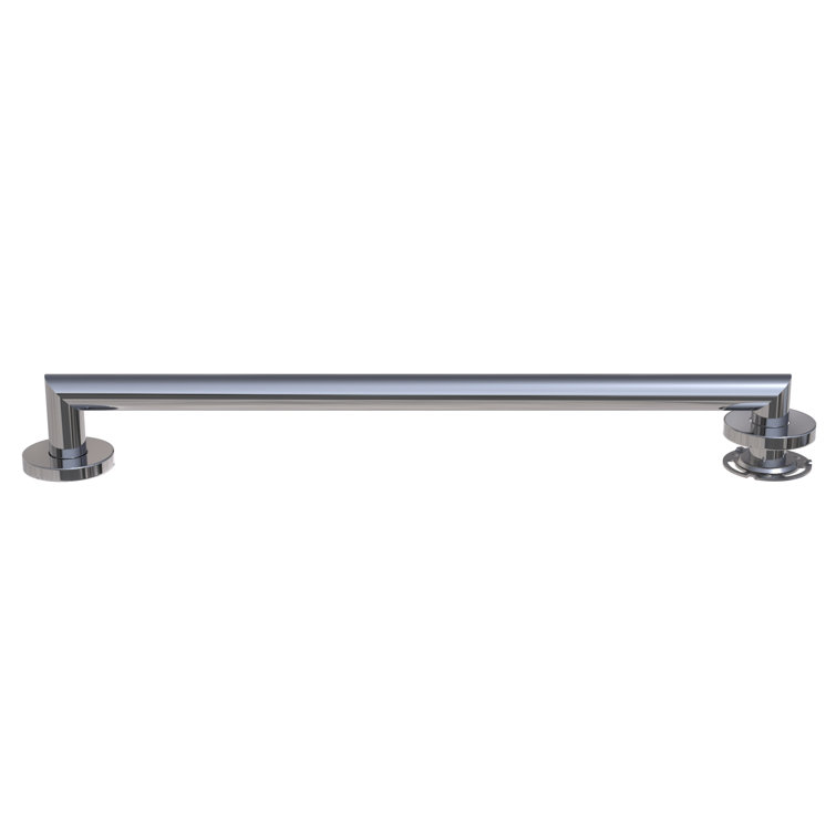 Polished Chrome Stainless Steel 24-inch Architectural Grab Bar