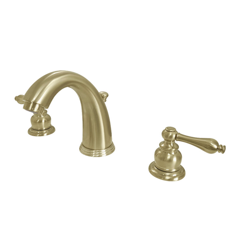 Victorian Elegance 8" Brushed Brass Widespread Bathroom Faucet