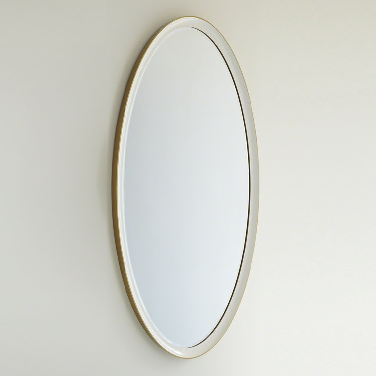 Elegant Oval Gold-Framed Wall Mirror