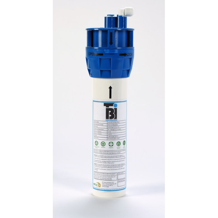 AquaNuTech White Plastic Three-Stage Filtration System