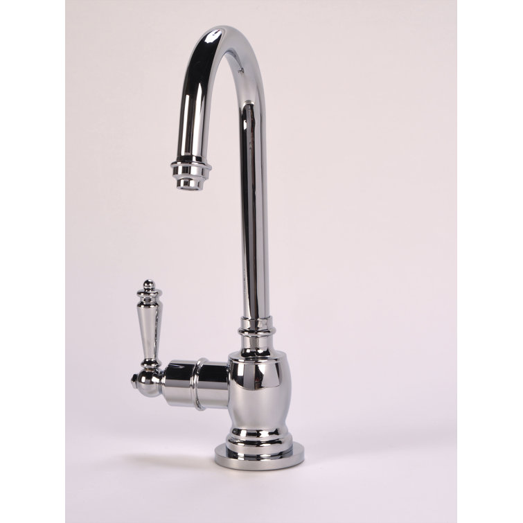 Chrome Traditional Deck-Mounted Kitchen Faucet with Lever Handle