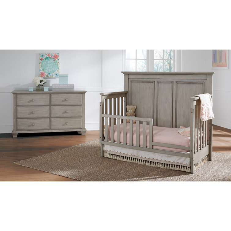 Stone Wash Solid Wood Universal Toddler Bed Guard Rail