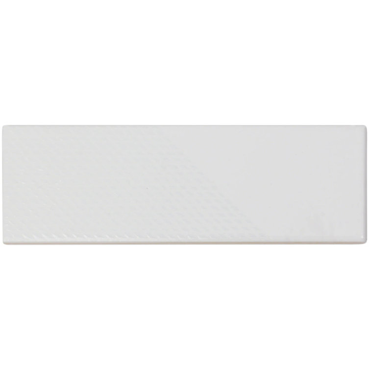 Archer White 2" x 8" Polished Ceramic Subway Wall Tile