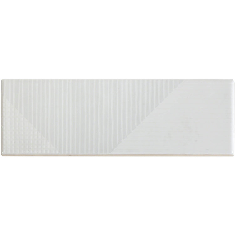 Archer White 2" x 8" Polished Ceramic Subway Wall Tile