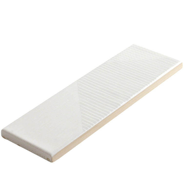 Archer White 2" x 8" Polished Ceramic Subway Wall Tile