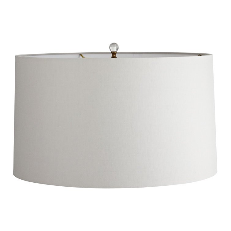 32" Bronze Mercury Glass Table Lamp with Linen Shade