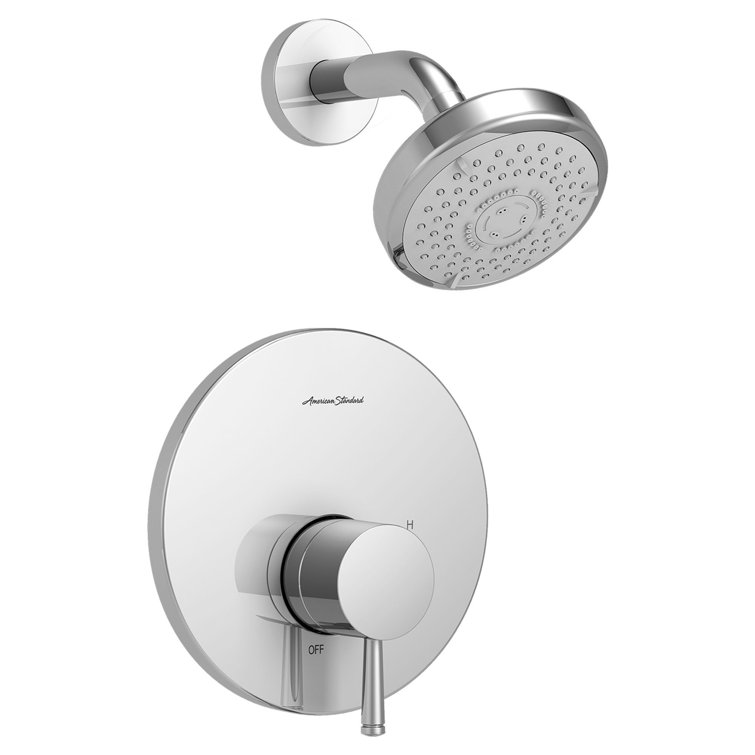 Polished Chrome Wall Mounted Rain Shower Kit