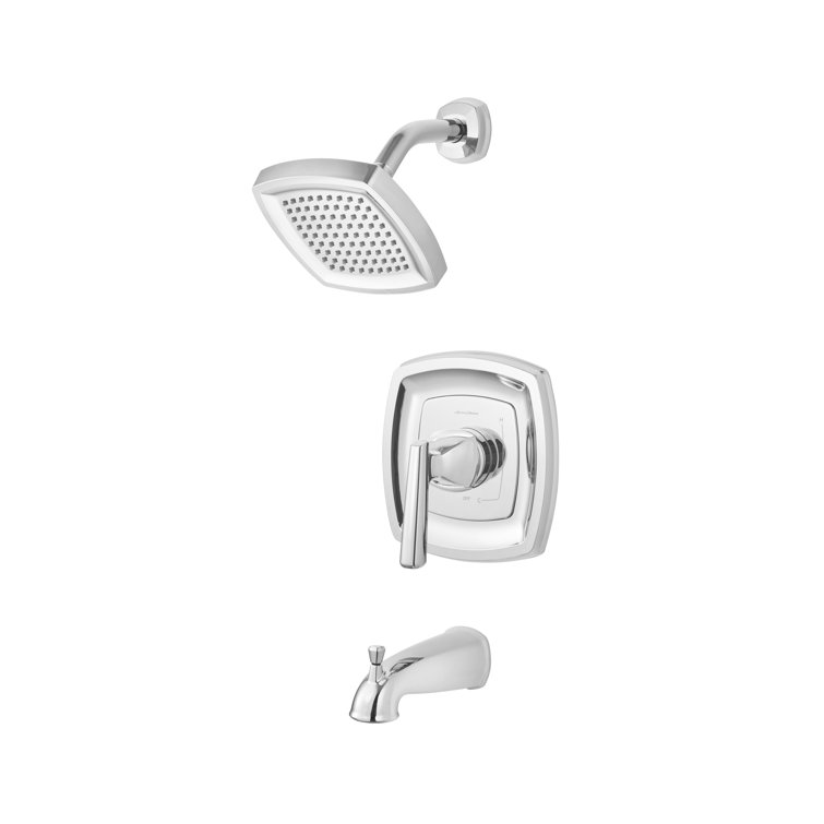 Edgemere Polished Chrome Tub and Shower Faucet Set
