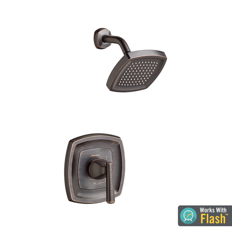 Legacy Bronze Wall Mounted Shower Trim Kit with Jet