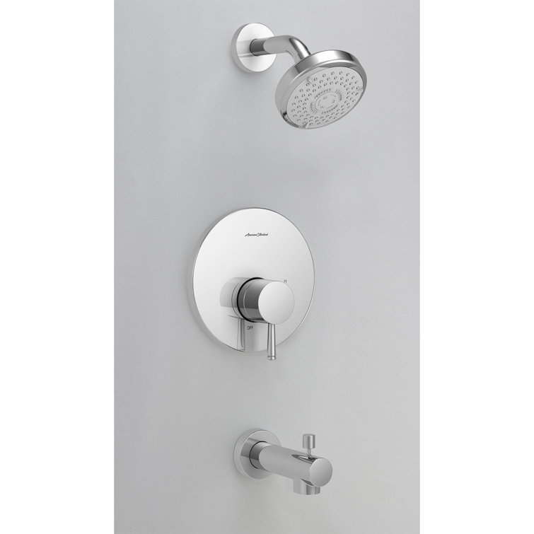Polished Chrome Wall Mounted Handheld Shower Faucet Set