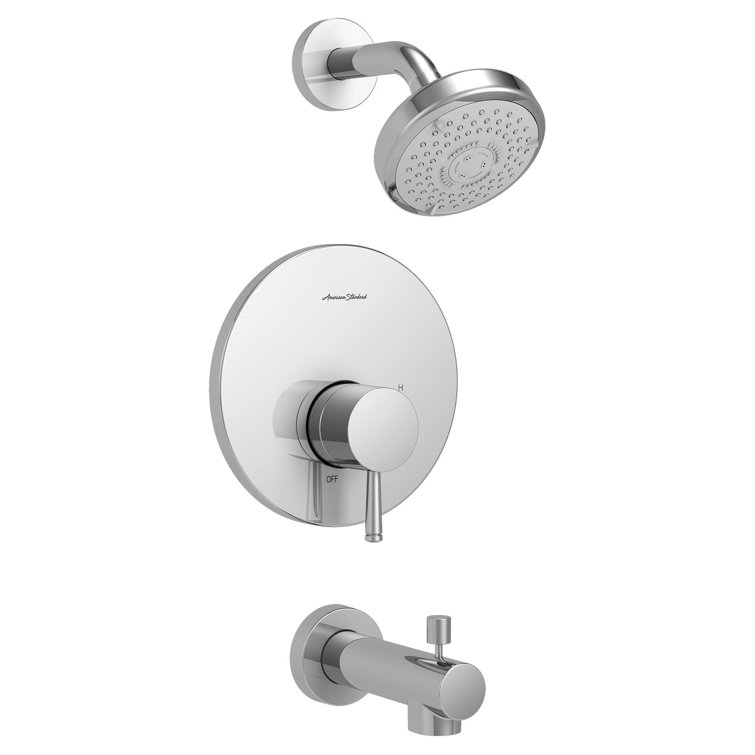 Polished Chrome Wall Mounted Handheld Shower Faucet Set