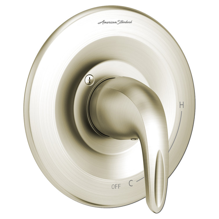 Brushed Nickel Wall-Mounted Lever Valve Trim Kit