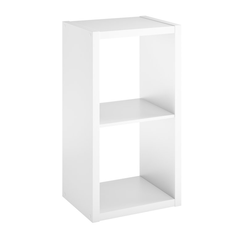 Kids' Playful White Cube Organizer Bookcase with Open Storage