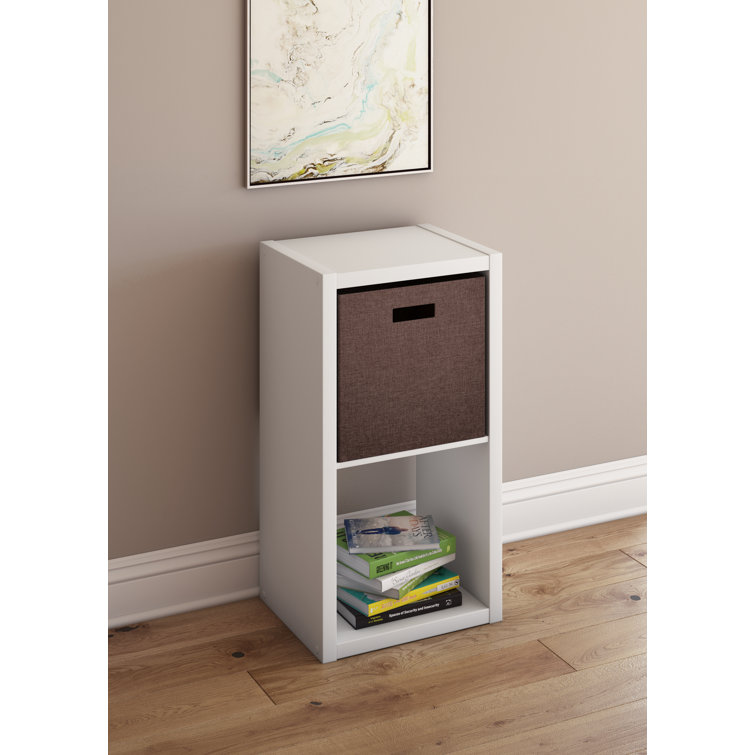 Kids' Playful White Cube Organizer Bookcase with Open Storage