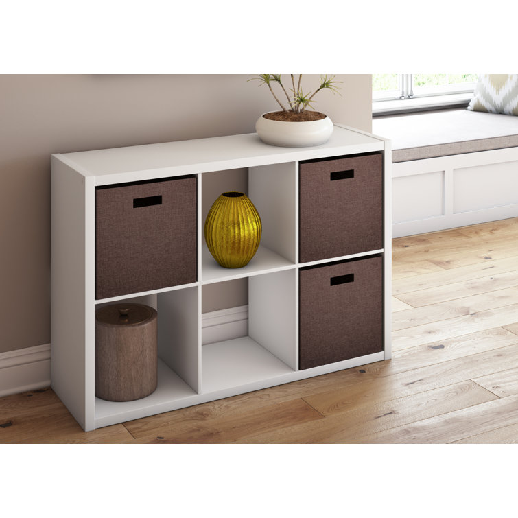 White 6-Cube Kids Storage Organizer Shelf