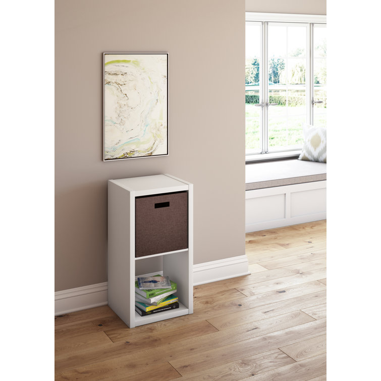 Kids' Playful White Cube Organizer Bookcase with Open Storage