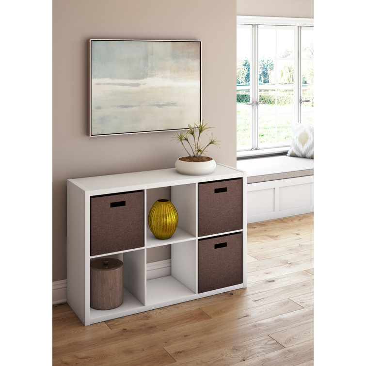 White 6-Cube Kids Storage Organizer Shelf