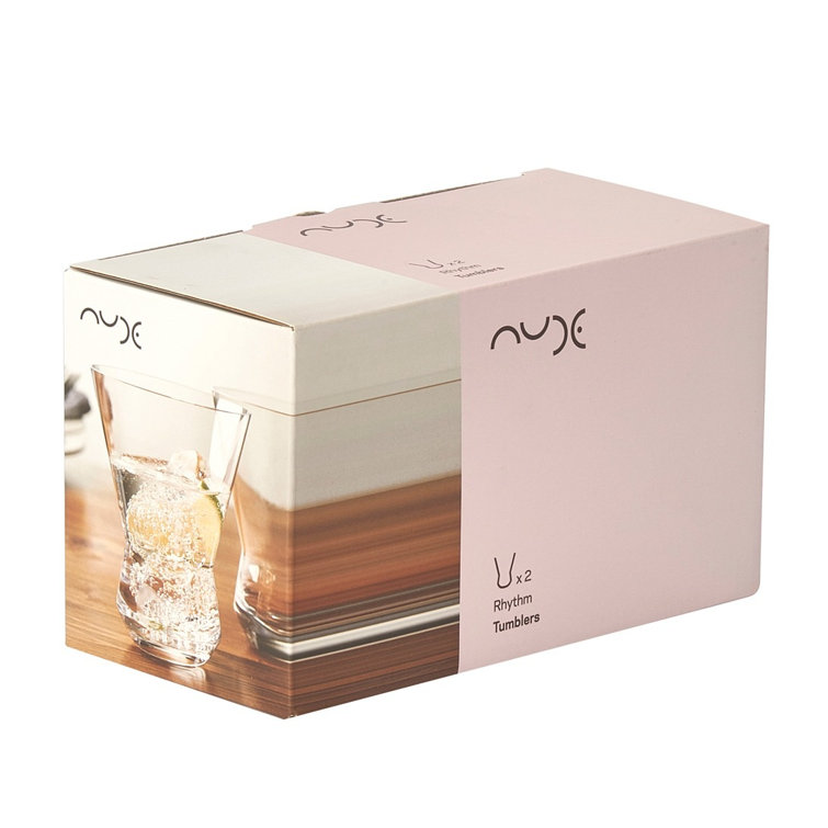 Rhythm Clear Lead-Free Crystal Water Glass Set