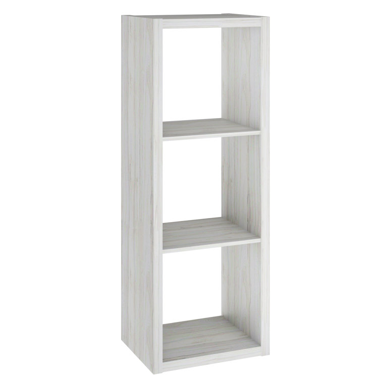 Bleached Walnut 3-Cube Kids Storage Organizer
