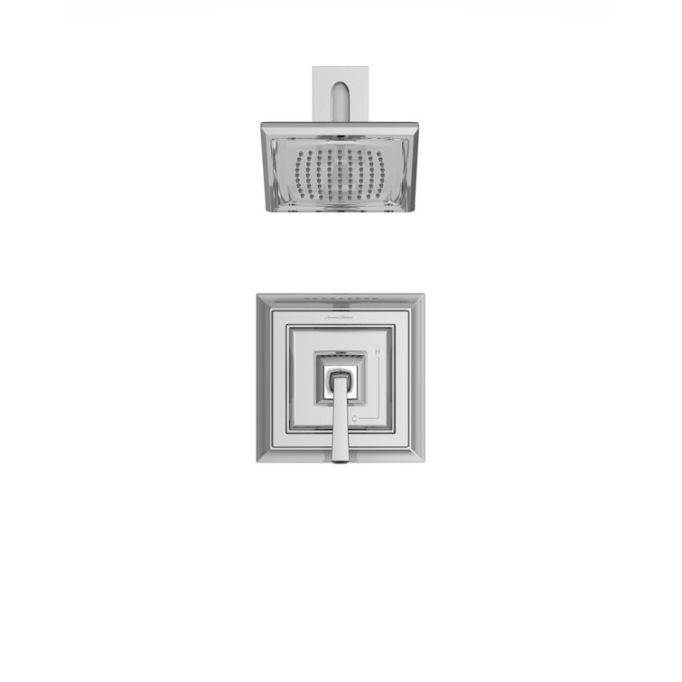 Polished Chrome Multi-head Wall Mounted Rain Shower Faucet