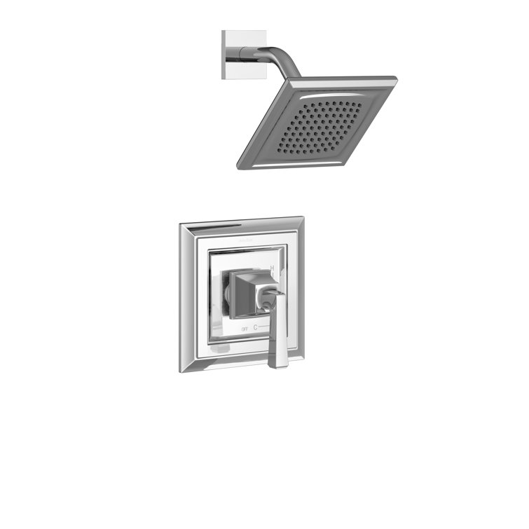 Polished Chrome Multi-head Wall Mounted Rain Shower Faucet