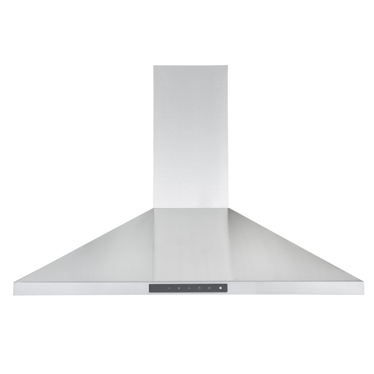 Ancona 36" Stainless Steel Convertible Wall Mount Range Hood with LED Lights
