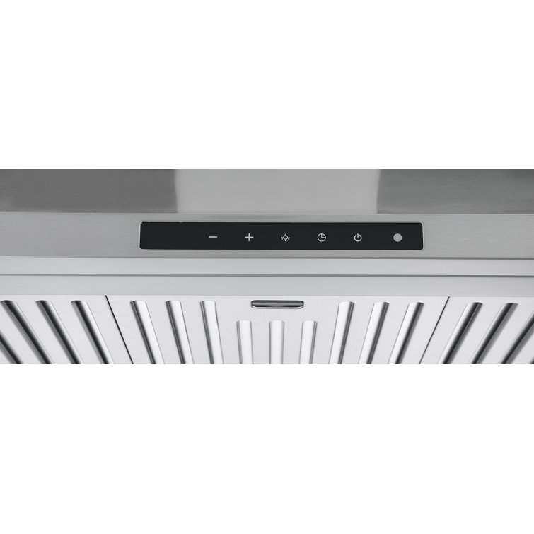 Ancona 36" Stainless Steel Convertible Wall Mount Range Hood with LED Lights