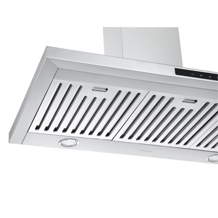 Ancona 36" Stainless Steel Convertible Wall Mount Range Hood with LED Lights