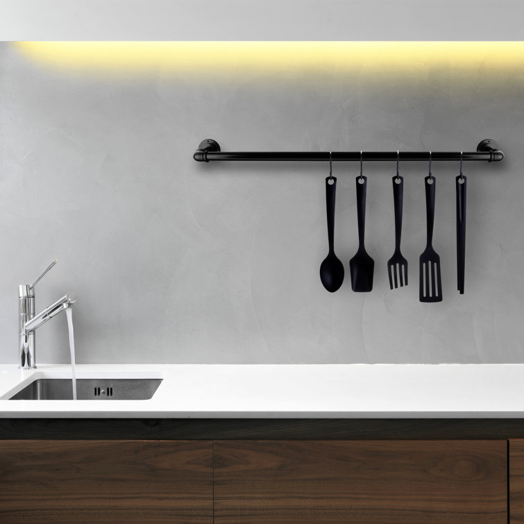 24-Inch Antique Bronze Industrial Wall Mounted Towel Bar