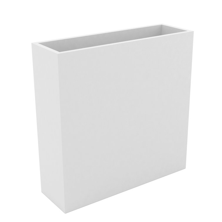 Vondom White Matte Wall Resin Pot Planter, 31.5" H
