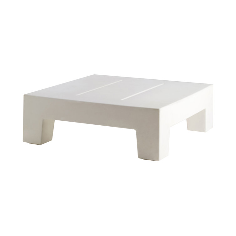 Sleek White Polyethylene Outdoor Side Table by Studio Vondom