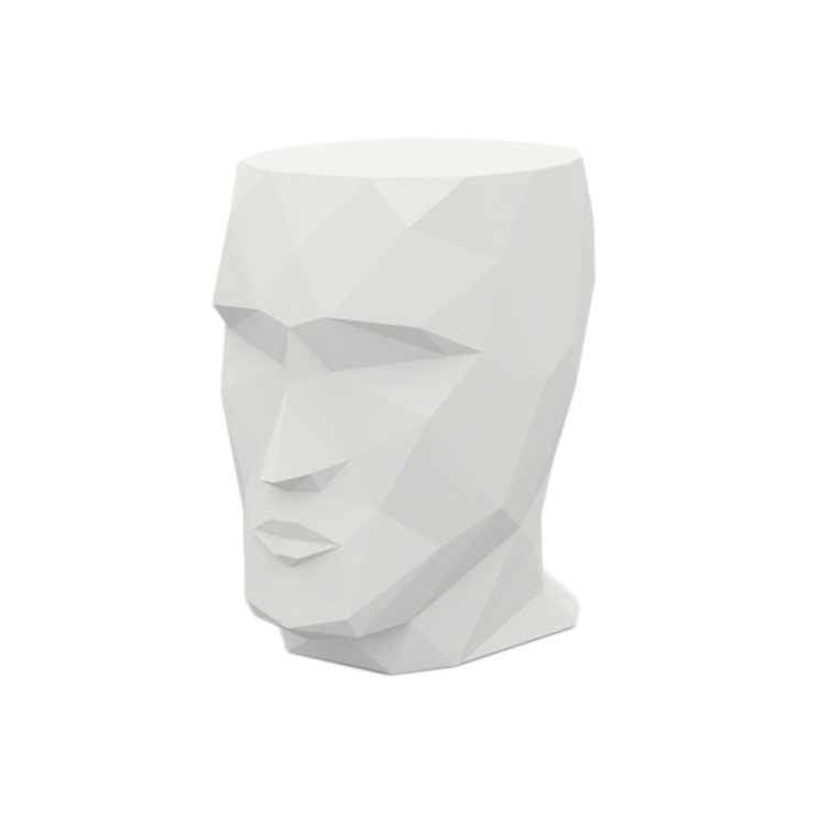 White Matte Polyethylene Indoor/Outdoor Stool