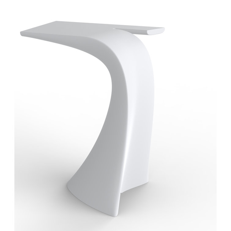 A-cero Wave White Matte Polyethylene Bar Table
