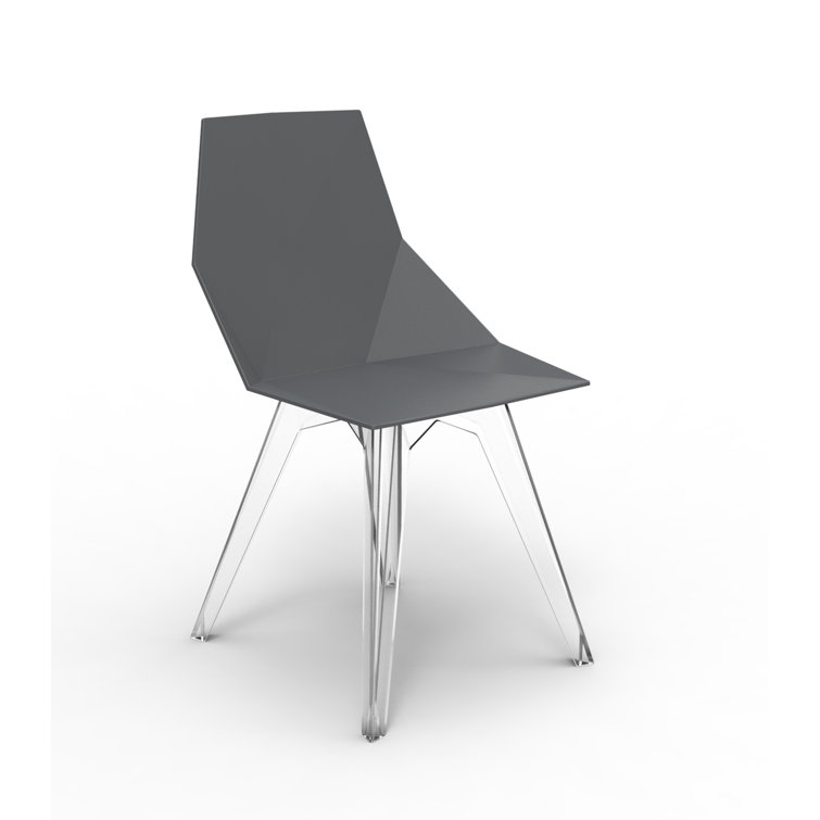 Ramon Esteve Black Matte Polycarbonate Armless Dining Chair