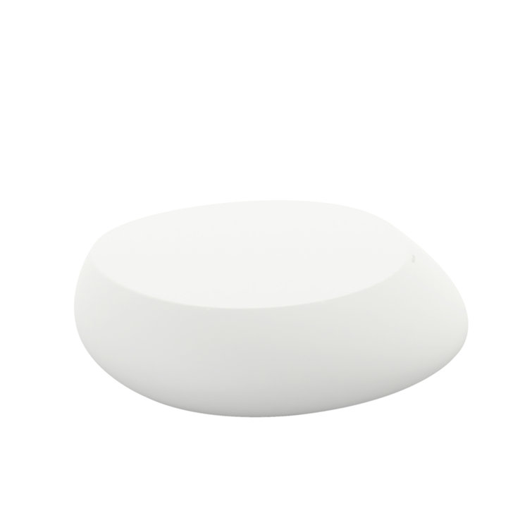 White Matte Polyethylene Outdoor Coffee Table