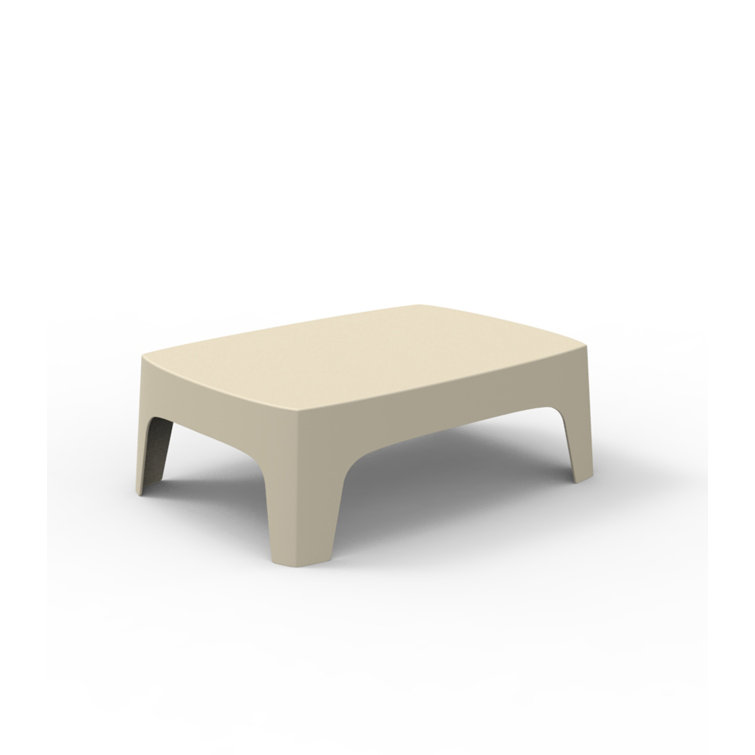 Stefano Giovannoni Ecru Matte Polyethylene 39" Coffee Table