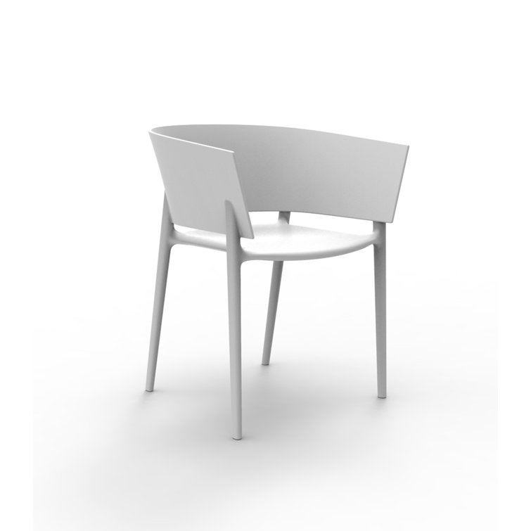 Modern White Matte Polypropylene Dining Chair by Eugeni Quitllet