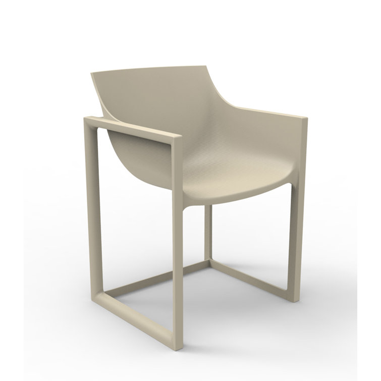 Ecru Matte Lightweight Polypropylene Dining Chair