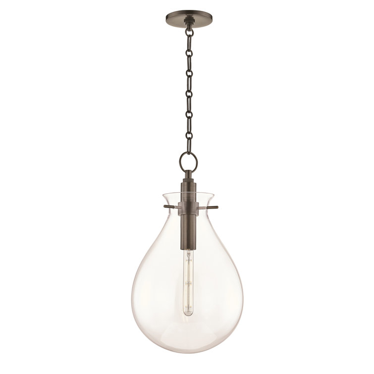 Old Bronze Glass LED Indoor/Outdoor Pendant Light